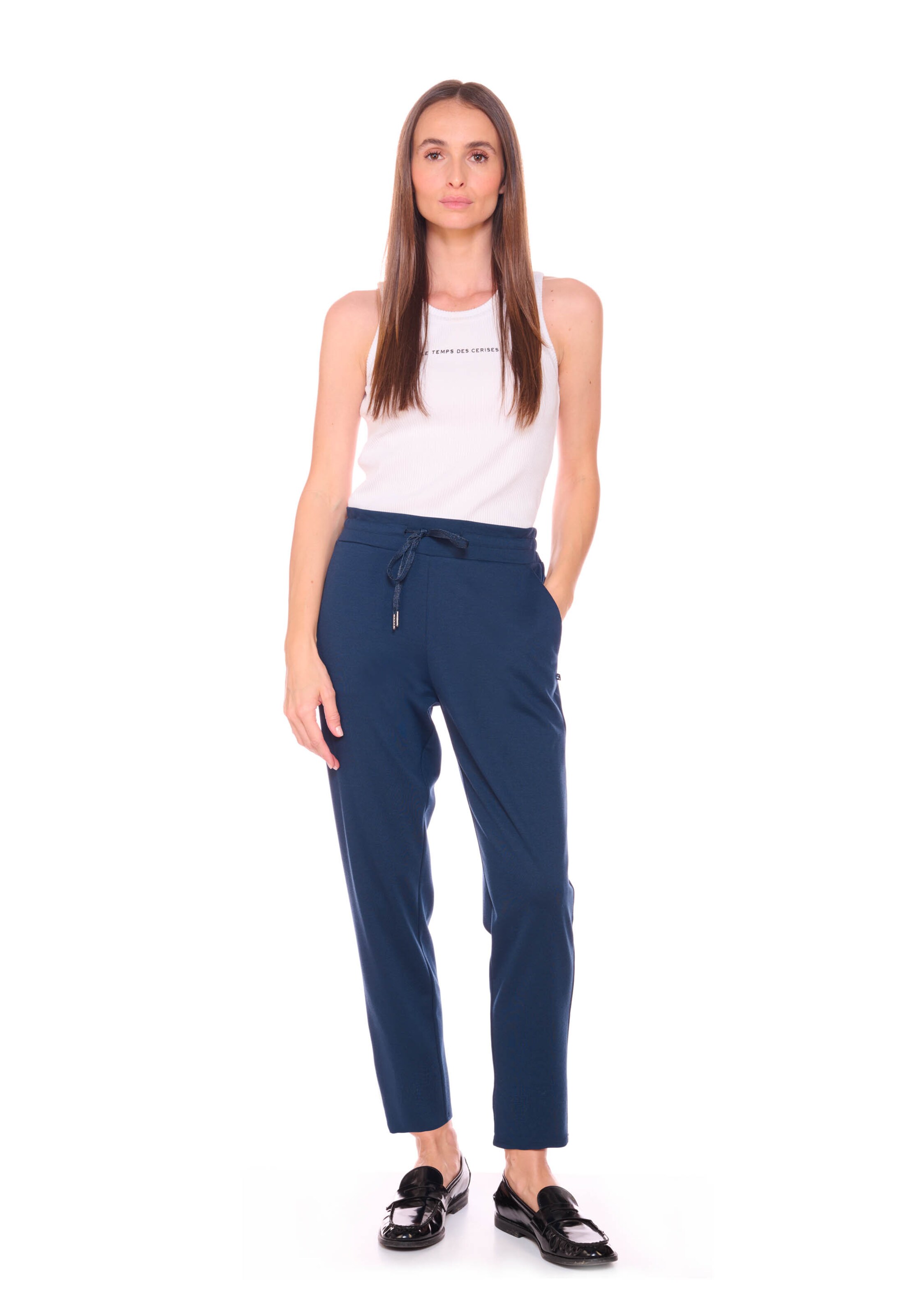 Regular Pantalon chino 'Rosi' Le Temps Des Cerises en bleu