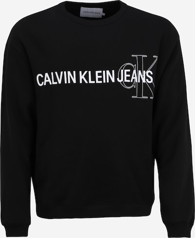 Calvin Klein Jeans Plus Sweat-shirt en noir / blanc, Vue avec produit