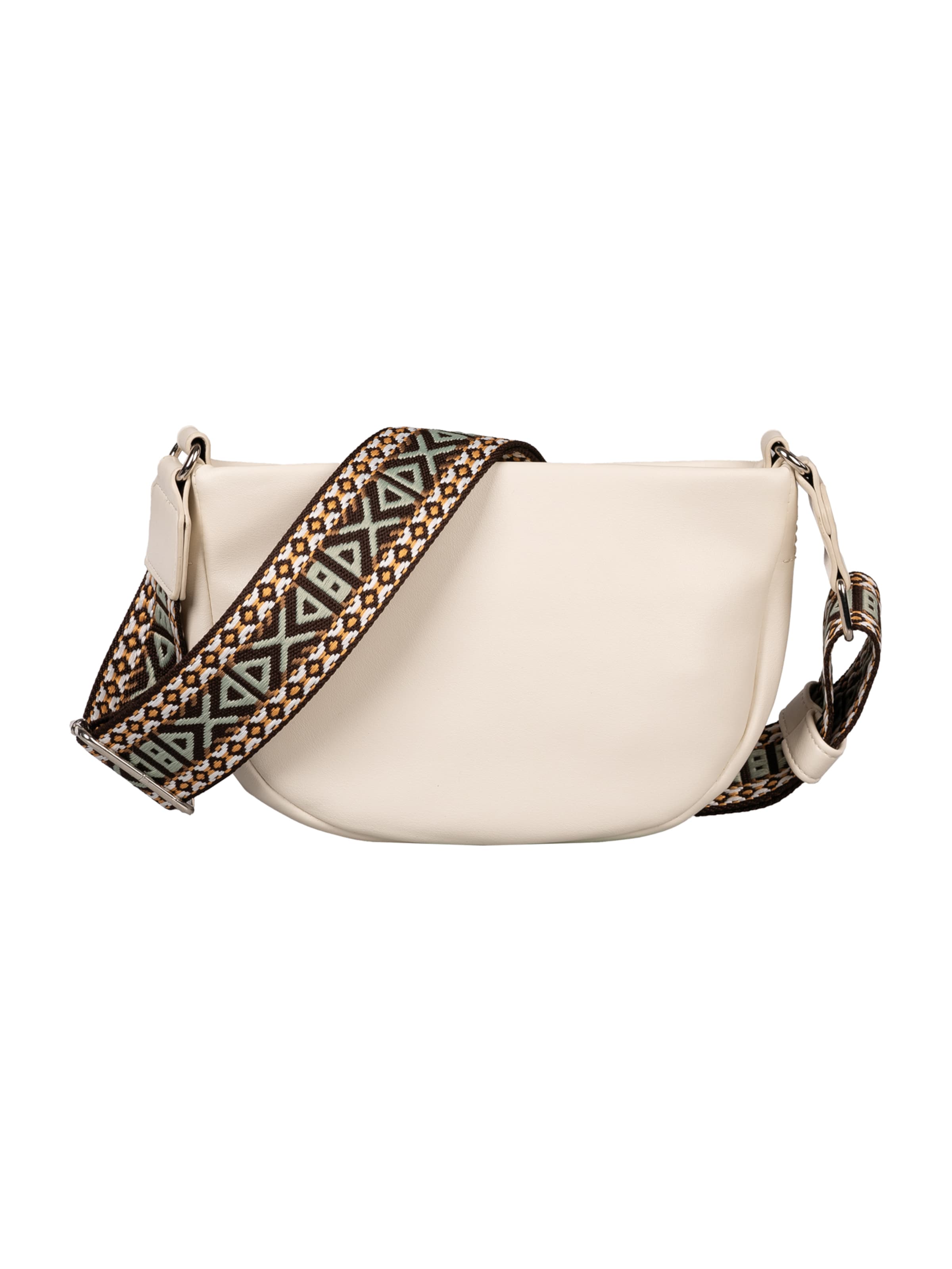 TOM TAILOR - Mala de ombro 'Palina' em branco