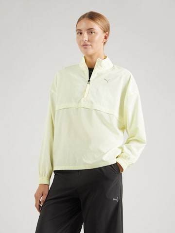 PUMA Sportjas 'Strong' in Geel: voorkant