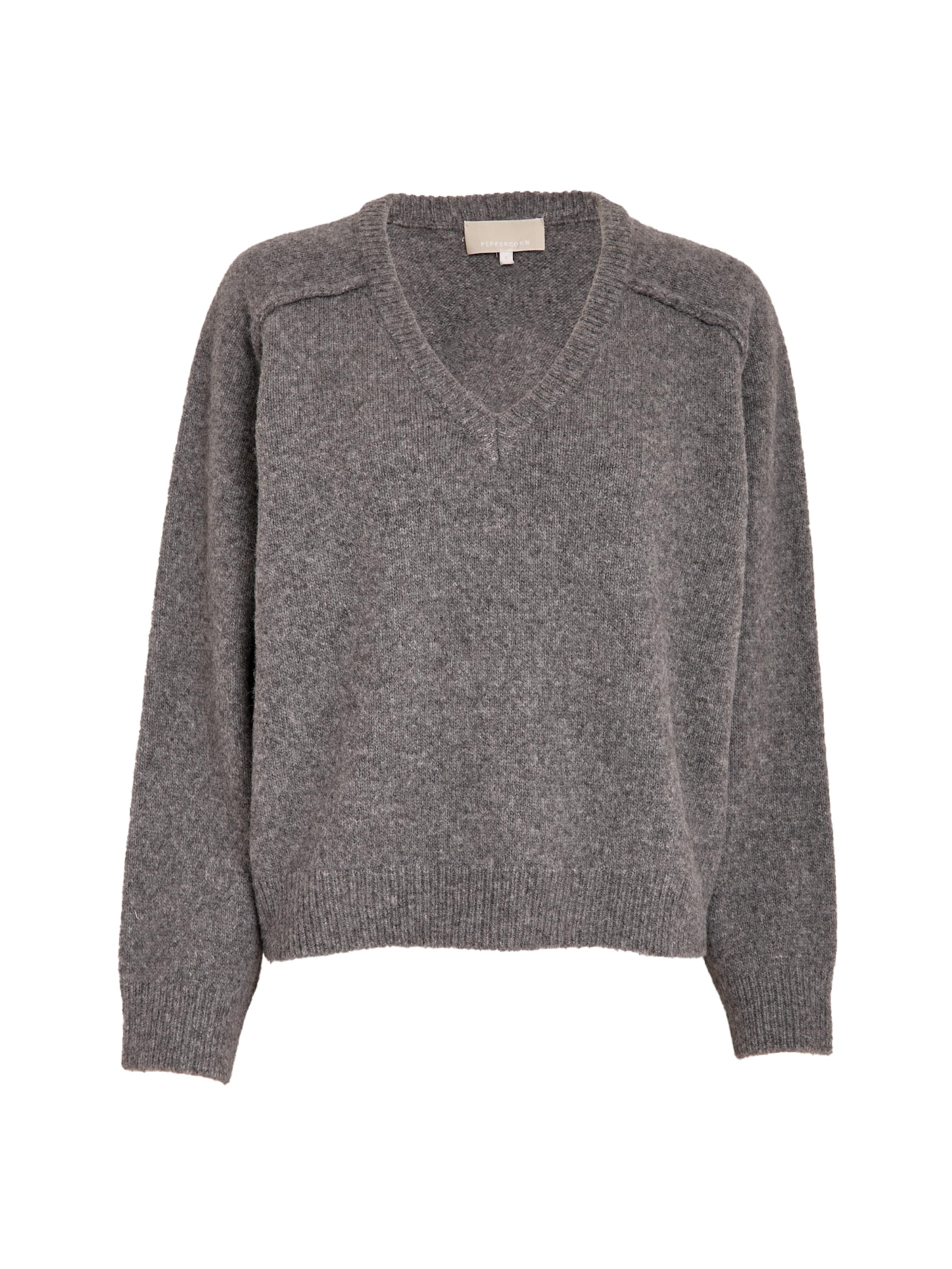 Peppercorn - Top 'Tirna' en gris: frente