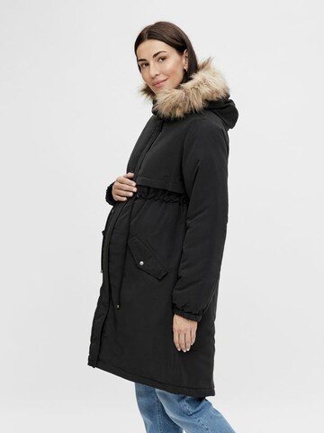 MAMALICIOUS Winterparka 'Jessa' in Zwart: voorkant