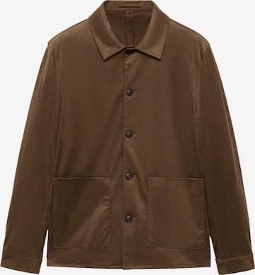 MANGO MAN Kurtka przejściowa 'Tom' w kolorze brązowy: przód