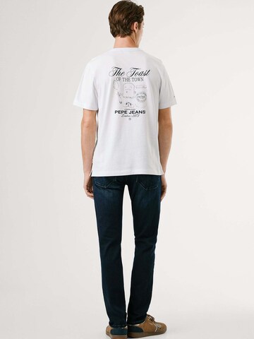 Pepe Jeans Maglietta 'Thiago' in Bianco ABOUT YOU