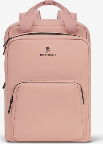 Pactastic Backpack in Pink: front