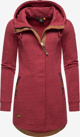 Giacca di felpa 'Letty' di Ragwear in rosso: frontale