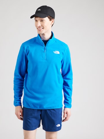 THE NORTH FACE Sports sweater '100 GLACIER' in Blue: front