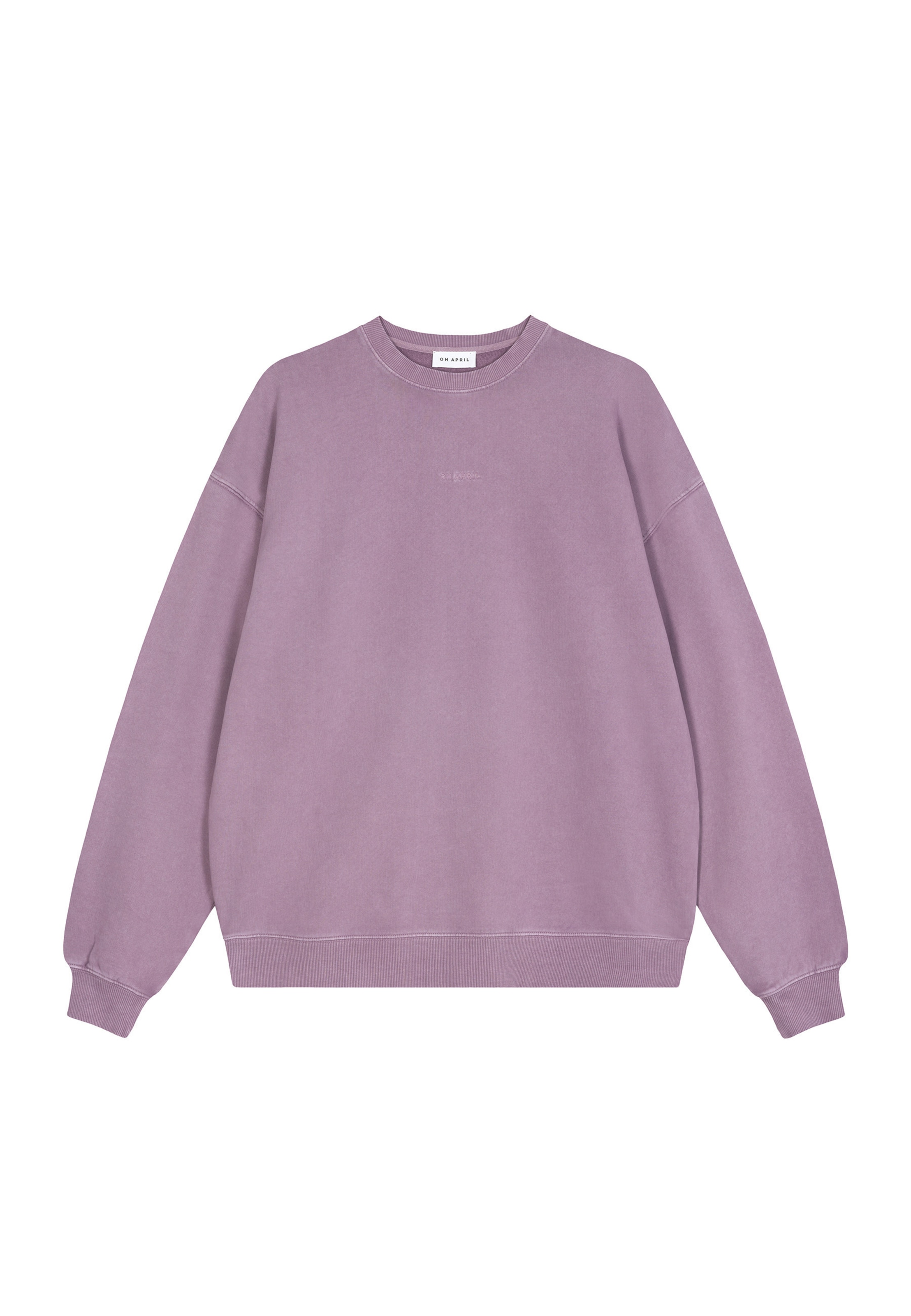 Sweat-shirt OH APRIL en violet : devant