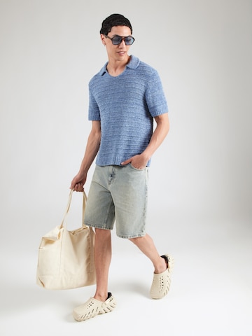 Abercrombie & Fitch Свитер 'MAY4 RAFIA' в Синий