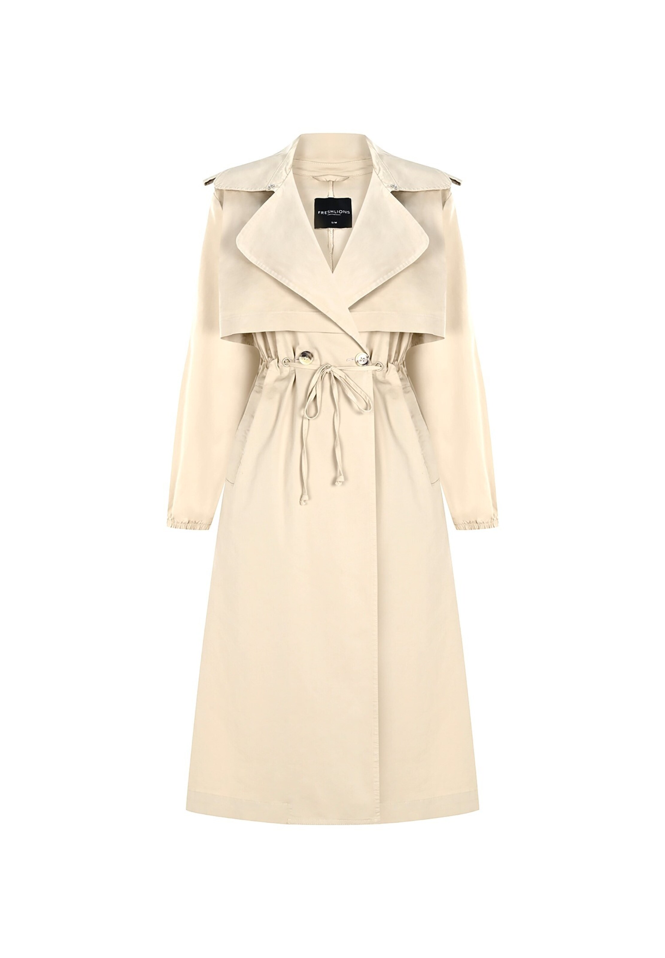 FRESHLIONS Trenchcoat 'Daria' in Beige: Vorderseite