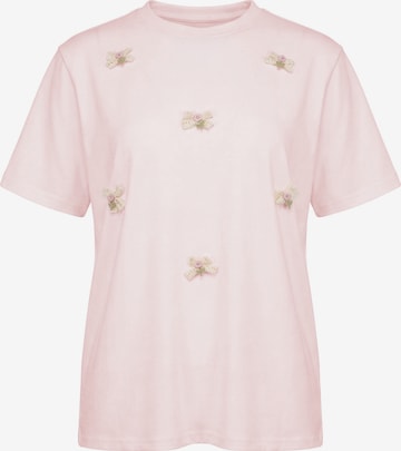 T-shirt MYMO en rose : devant