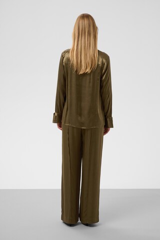 SOAKED IN LUXURY Loosefit Kalhoty 'SLIrini' – hnědá