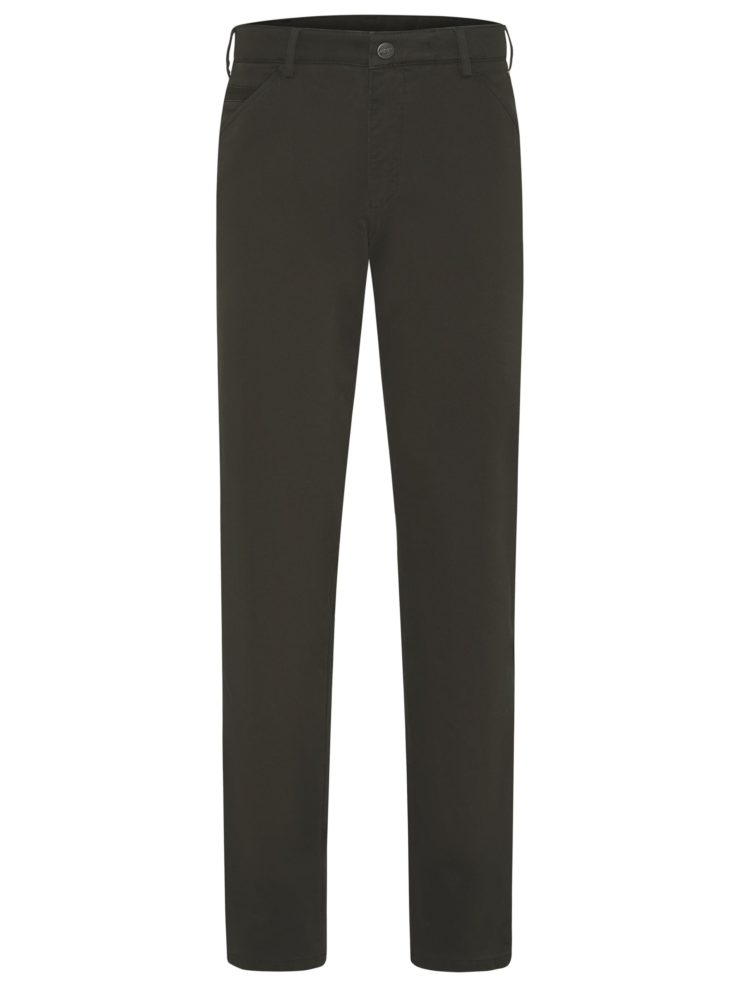 MEYER Regular Chino in Groen: voorkant