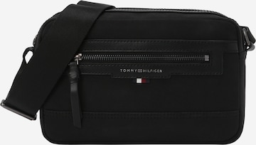 Borsa a tracolla di TOMMY HILFIGER in nero: frontale