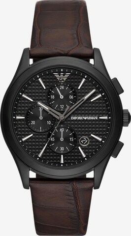 Emporio Armani Uhr in Braun: predná strana