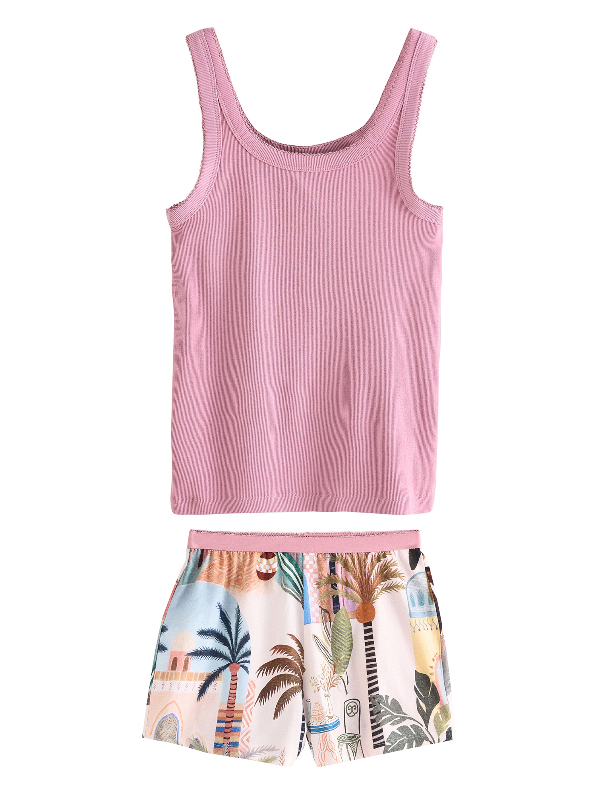 Next Шорты в Ярко-розовый: спереди