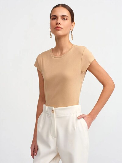 Dilvin T-shirt 'T-Shirts' en S en beige, Vue avec produit