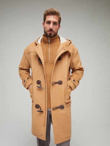 ABOUT YOU x Kevin Trapp Ανοιξιάτικο και φθινοπωρινό παλτό 'Noel' σε μπεζ: μπροστά