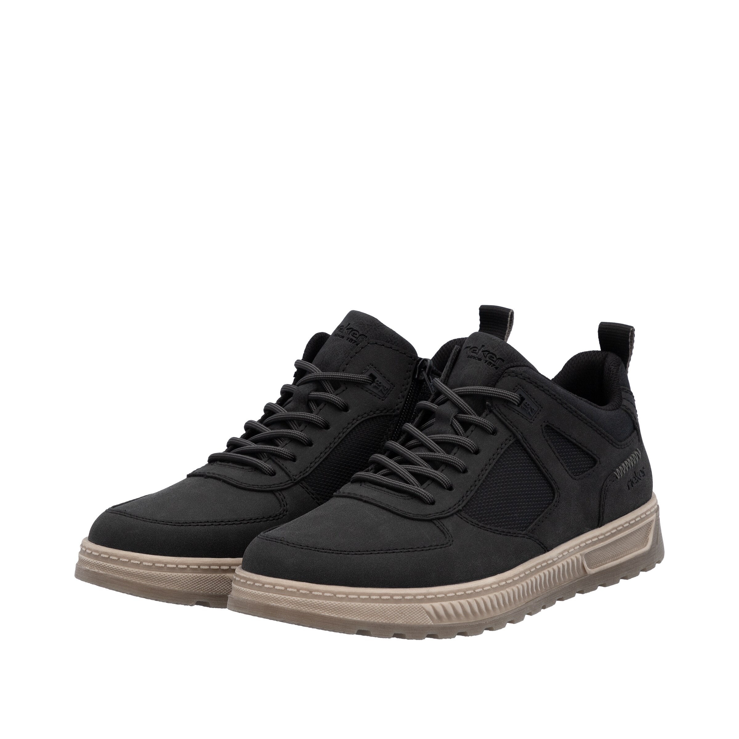 Rieker Athletic Lace-Up Shoes in Black