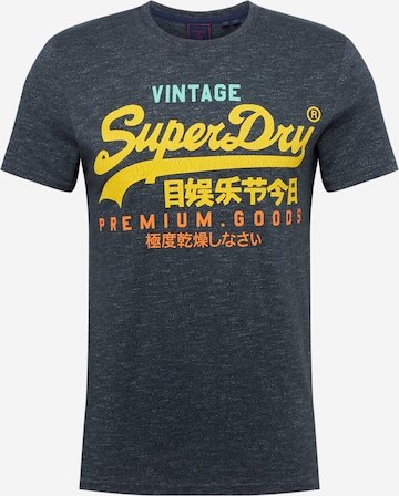 Coupe regular T-Shirt Superdry en bleu : devant