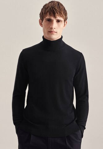Pull-over 'Schwarze Rose' SEIDENSTICKER en noir : devant