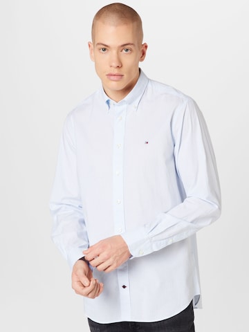 Tommy Hilfiger Tailored Regular fit Button Up Shirt in Blue: front