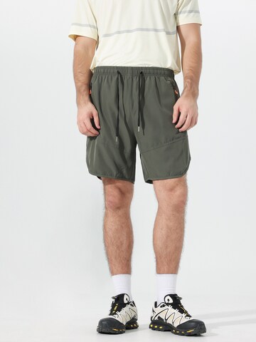 YOUTHUP Loose fit Workout Pants 'KORFLEX' in Green