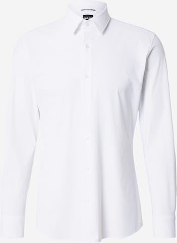 Regular fit Camicia business 'HANK' di BOSS in bianco: frontale