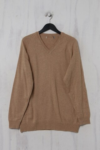 UNBEKANNT Sweater & Cardigan in XXL in Beige: front