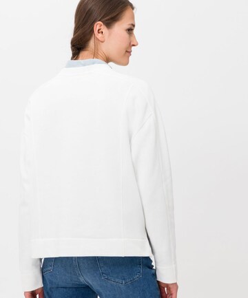 BRAX Sweatshirt 'Sbo'' in White: back