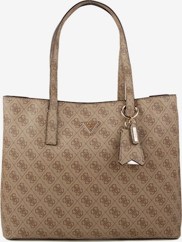 GUESS - Bolso de mano 'Meridian' en marrón: frente