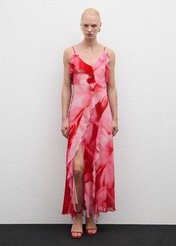 Rochie de seară 'Azalea' de la MANGO pe roșu: față