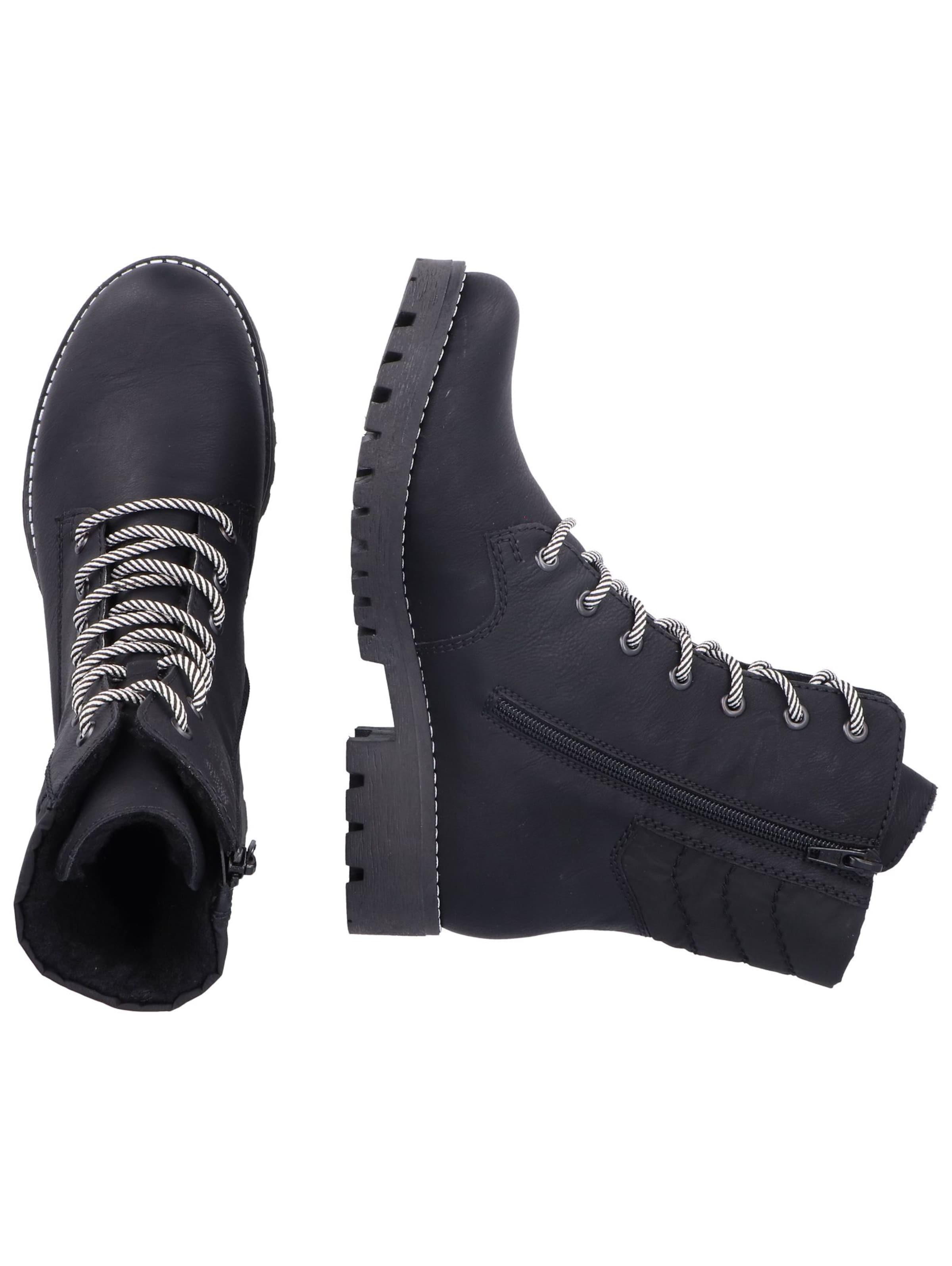 Bottines à lacets Rieker en noir