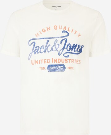 Jack & Jones PlusMajica 'LOUIE' - bijela boja: prednji dio