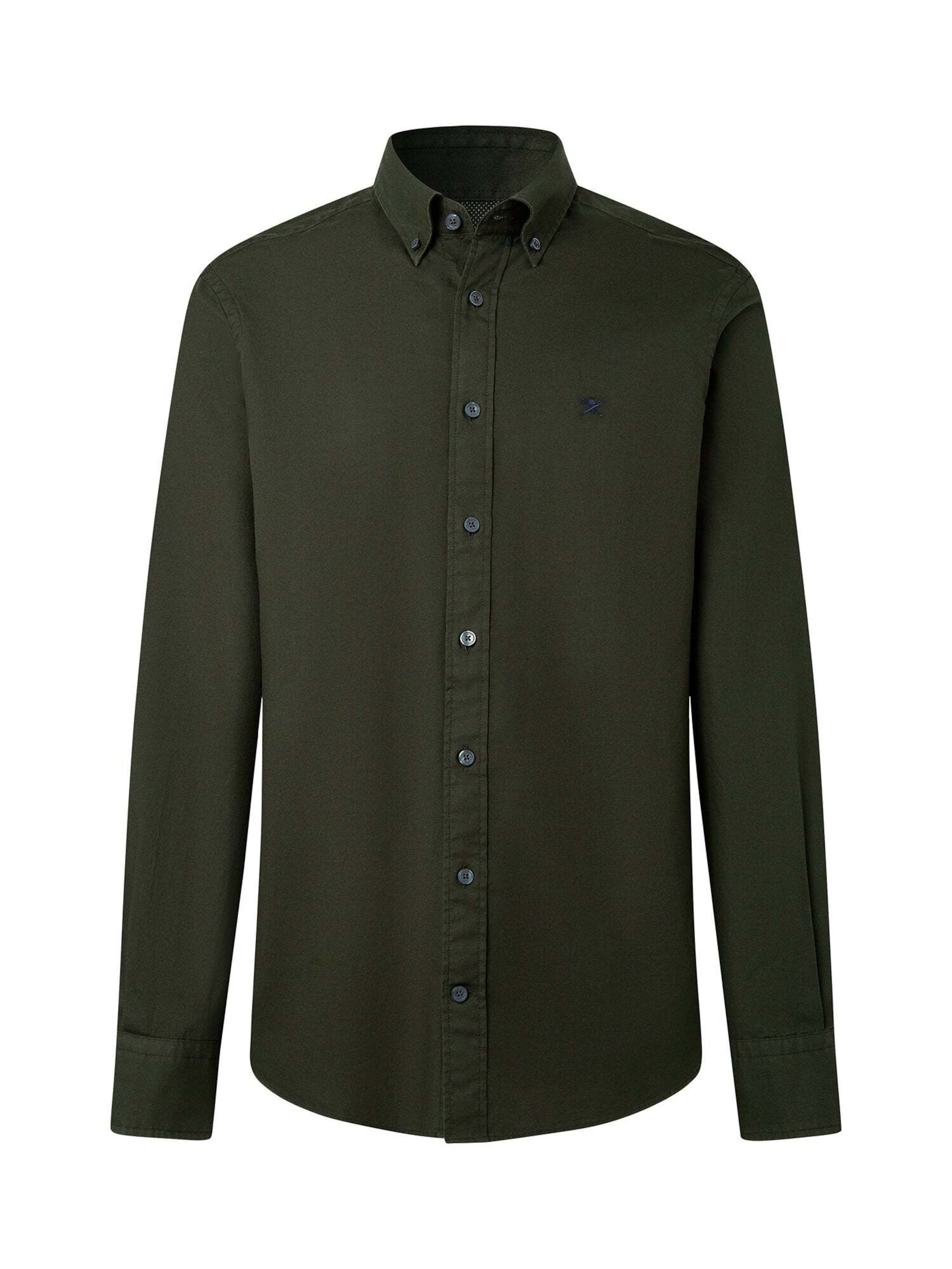 Camicia 'Oxford' di Hackett London in verde: frontale