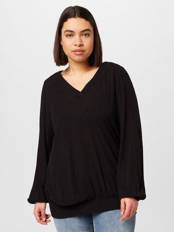 Zizzi Blouse 'WISMA' in Black: front