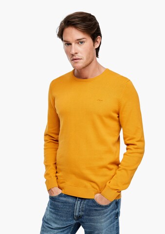 s.Oliver Sweater in Yellow: front