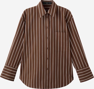 MANGOBluza 'LLAMA' - smeđa boja: prednji dio