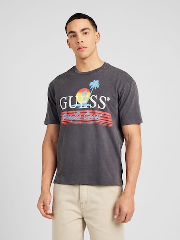 T-Shirt 'PACIFIC COAST' GUESS en gris : devant