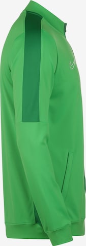 NIKE Athletic Zip-Up Hoodie in Green