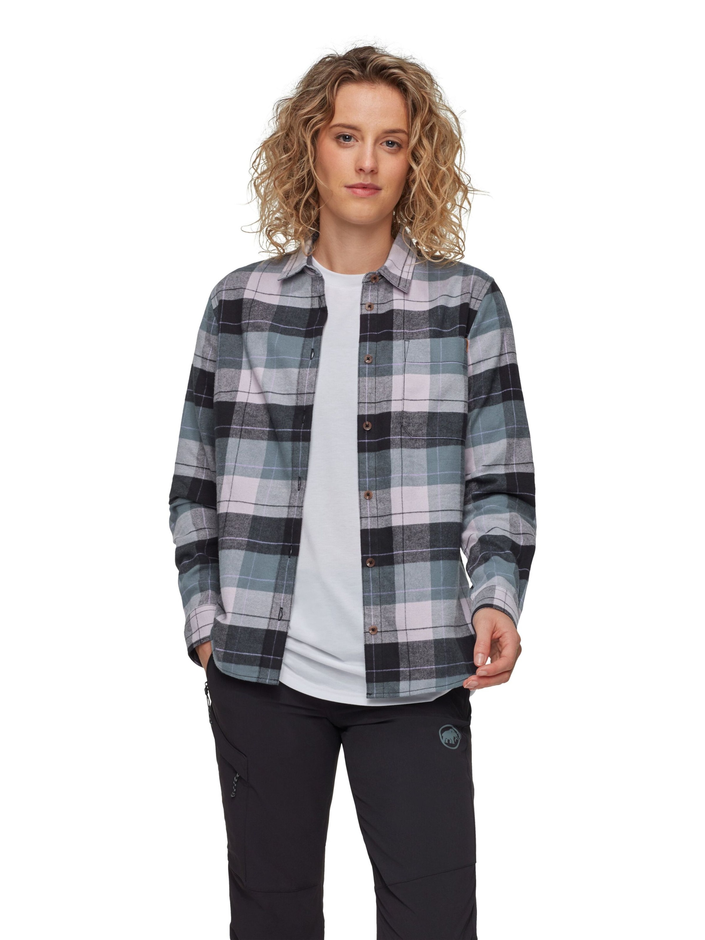 MAMMUT Blouse in Blue: front