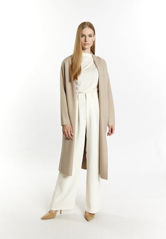 DreiMaster Klassik Gebreid vest 'Acalmar' in Beige: voorkant