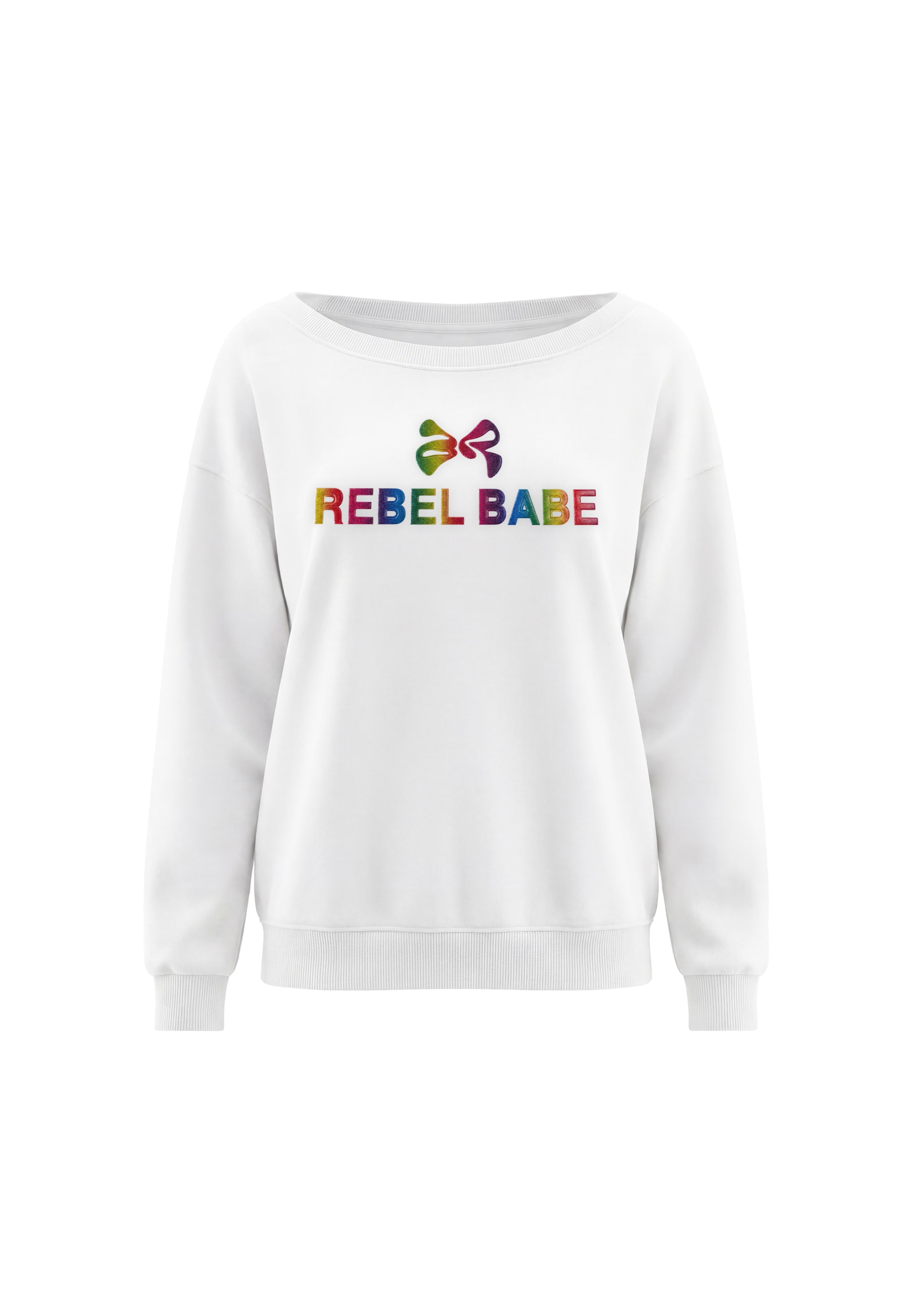 MYMO Sweatshirt in Wit: voorkant