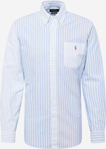 Polo Ralph Lauren Regular fit Overhemd in Blauw: voorkant