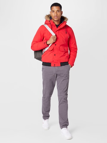 JACK & JONES Winter jacket 'Winner' in Red