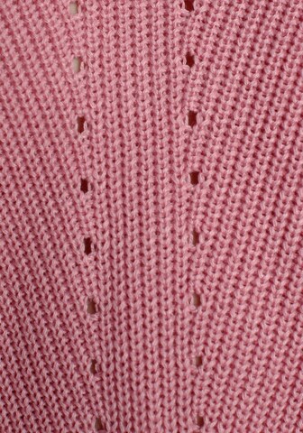 TAMARIS Sweater 'Ajour' in Pink