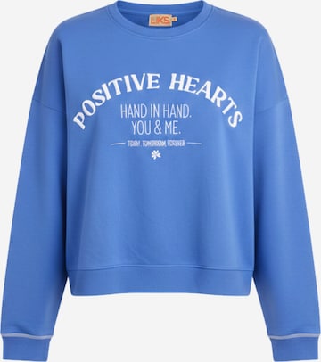 Sweat-shirt 'Sweatpullover mit Stickerei Positiv Hearts - SelinaC' LIKS. Munich en bleu : devant