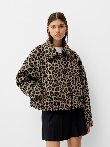 Giacca di mezza stagione di Bershka in beige: frontale