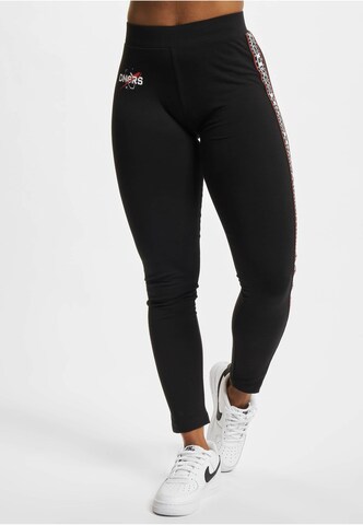 Dangerous DNGRS Skinny Leggings 'Pulsar' in Black: front