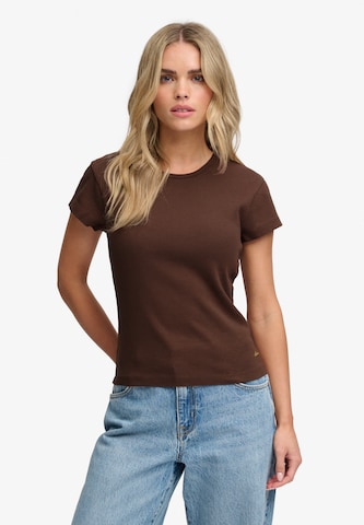 Superdry & Co T-Shirt 'Athletic Essential' in Braun: Vorderseite